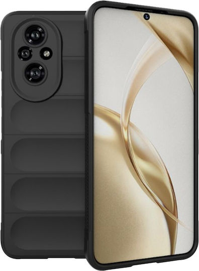 Techsuit Magic Umschlag Rückseite Silikon Schwarz (Honor 200 - OEM)