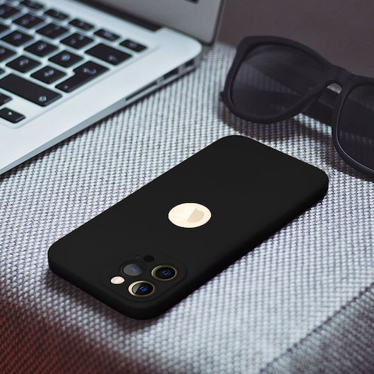 Forcell Soft Umschlag Rückseite Silikon 2mm Schwarz (iPhone 8/7)