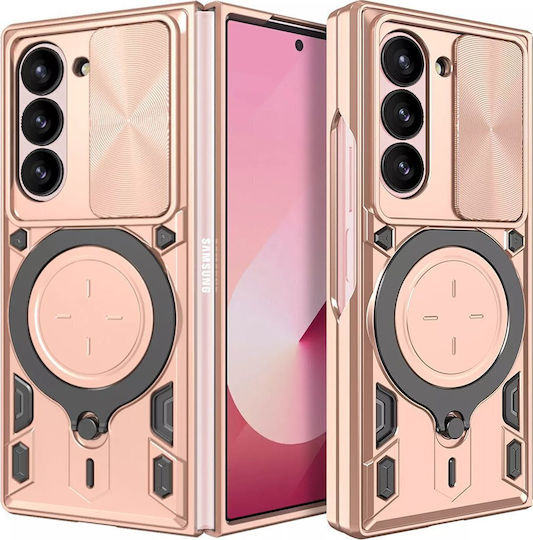 Techsuit Задна корица Силикон Розово злато (Galaxy Z Fold6)