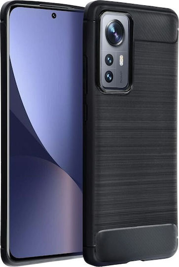 Forcell Carbon Задна корица Силикон Черен (Xiaomi Poco C40)