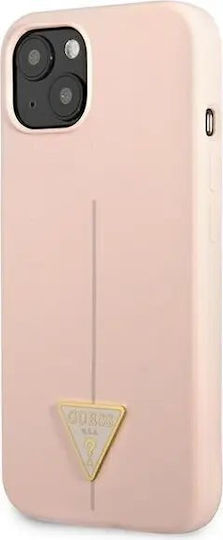 Guess Saffiano Triangle Back Cover Πλαστικό Ροζ (iPhone 13 mini)