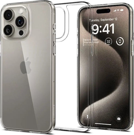 Spigen Airskin Hybrid Umschlag Rückseite Silikon / Kunststoff Transparent (iPhone 15 Pro Max)