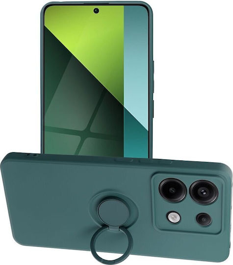Ring Back Cover Σιλικόνης / Πλαστικό Πράσινο (Redmi Note 13 4G)