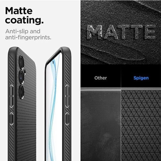 Spigen Liquid Air Umschlag Rückseite Silikon Matte Black (Galaxy A54)