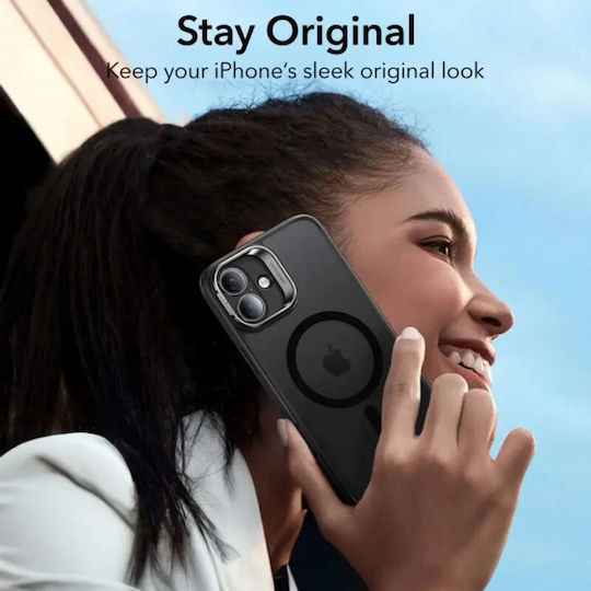 ESR Classic Hybrid Umschlag Rückseite Metallisch Schwarz (iPhone 16)