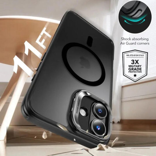 ESR Classic Hybrid Umschlag Rückseite Metallisch Schwarz (iPhone 16)
