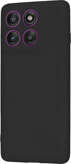 Techsuit Umschlag Rückseite Silikon Schwarz (Motorola Edge 60 Pro - Techsuit)