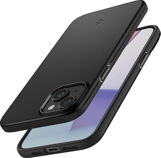 Spigen Thin Fit Back Cover Plastic / Silicone 1.55mm Black (iPhone 15 Plus)