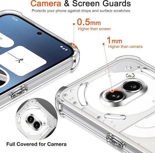 Techsuit Umschlag Rückseite Silikon Transparent (Nothing Phone (3a) Pro)