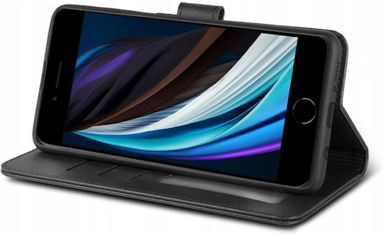 Tech-Protect Wallet Synthetic Leather / Silicone Black (iPhone 15)