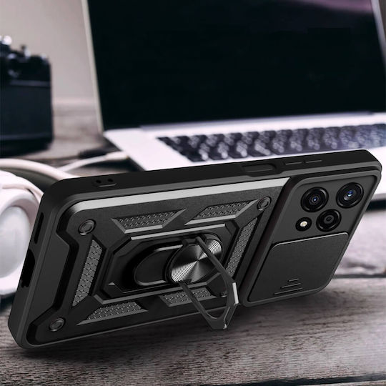 Techsuit Camshield Umschlag Rückseite Kunststoff / Silikon Schwarz (Honor 200 - OEM)