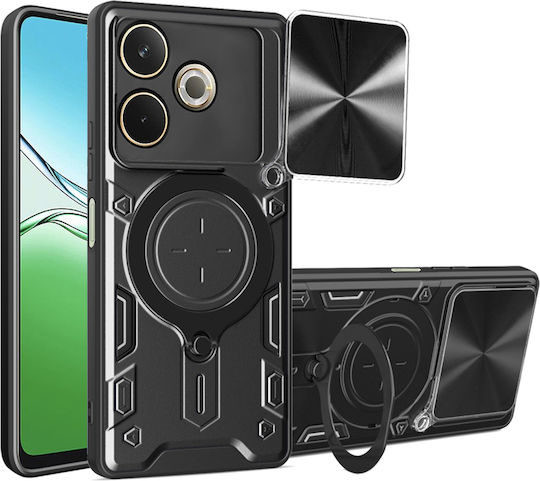 Techsuit Back Cover Metallic Black (Oppo A5 Pro)