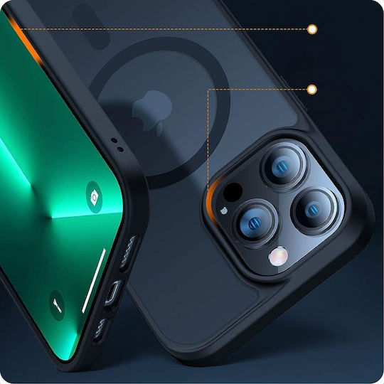 Tech-Protect Magmat Back Cover Plastic / Silicone Black (iPhone 13 Pro Max)