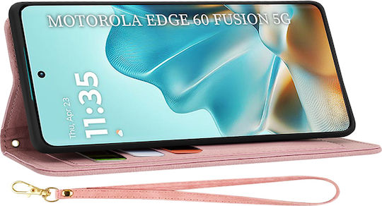 Techsuit Umschlag Rückseite Silikon Rosa (Motorola Edge 60, Edge 60 Fusion)