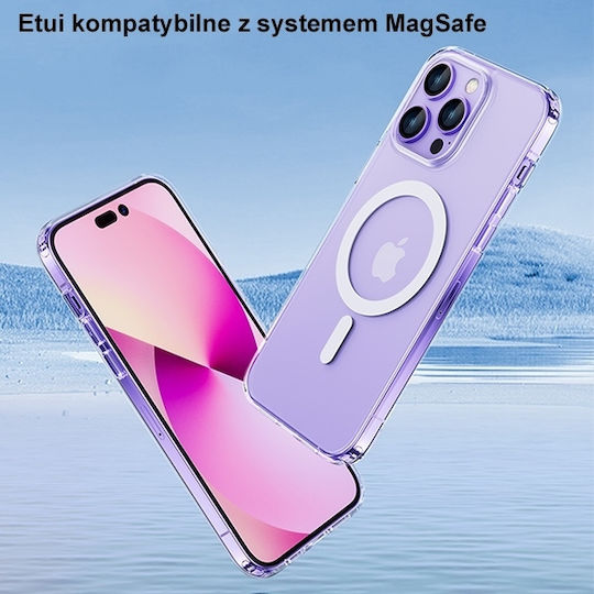 Usams Ice Magnet Umschlag Rückseite Silikon 1.5mm Transparent (iPhone 14 Plus)
