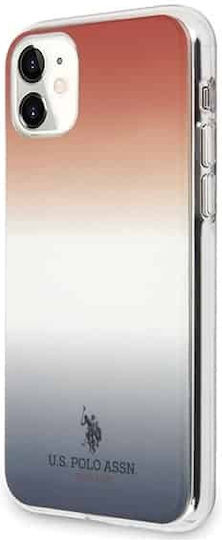 U.S. Polo Assn. Gradient Pattern Umschlag Rückseite Silikon Mehrfarbig (iPhone 11)