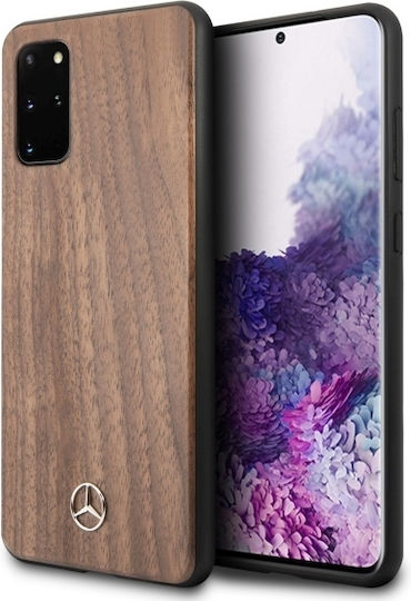 Mercedes-Benz Wood Cover Задна корица Дърво Кафяв (Galaxy S20+)