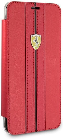 Ferrari Urban Book Leather Red (Galaxy S9)