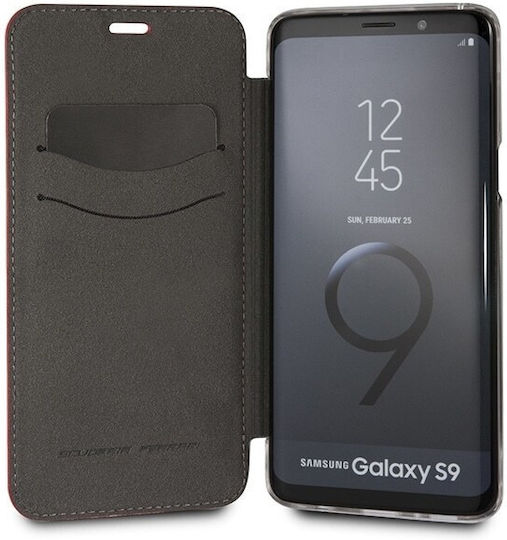 Ferrari Urban Book Leather Red (Galaxy S9)