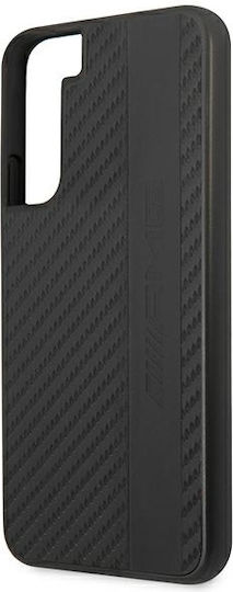 Mercedes-Benz Carbon Stripe & Embossed Umschlag Rückseite Kunststoff Schwarz (Galaxy S22+ 5G)