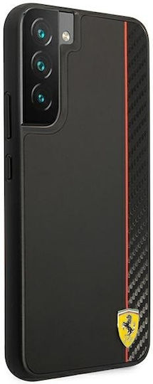 Ferrari On Track Carbon Stripe Back Cover Plastic Black (Galaxy S22+)