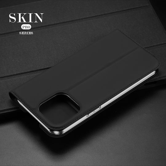 Dux Ducis Skin Pro Buchen Sie Synthetisches Leder Schwarz (iPhone 14 Pro)