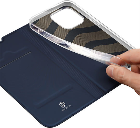Dux Ducis Skin Pro Buchen Sie Synthetisches Leder Schwarz (iPhone 14 Pro Max)
