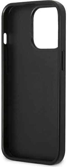 U.S. Polo Assn. Leather Stitch Back Cover Δερματίνης / Σιλικόνης Navy Μπλε (iPhone 14 Pro Max)
