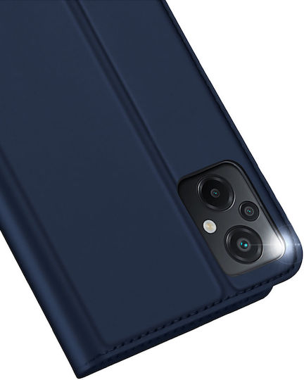 Dux Ducis Skin Pro Buchen Sie Synthetisches Leder Marineblau (Xiaomi Poco M5)
