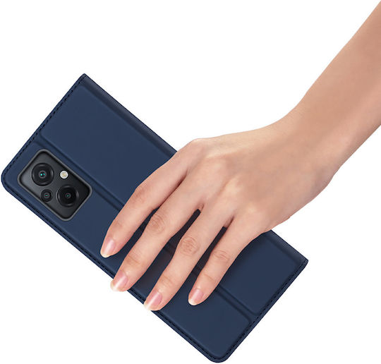 Dux Ducis Skin Pro Buchen Sie Synthetisches Leder Marineblau (Xiaomi Poco M5)