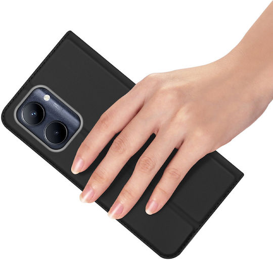 Dux Ducis Skin Pro Series Book Piele / Piele artificială / Silicon / Plastic Negru (Realme C33)