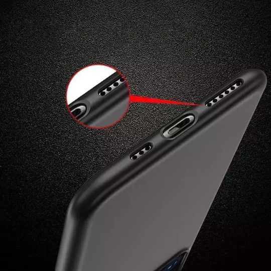 Hurtel Soft Back Cover Silicone Black (Vivo Y16, Y02s)
