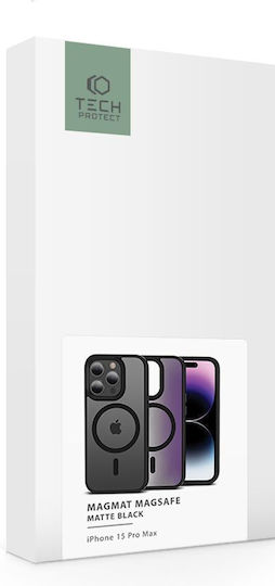 Tech-Protect Magmat Back Cover Σιλικόνης / Πλαστικό 2mm Μαύρο (iPhone 15 Pro Max)