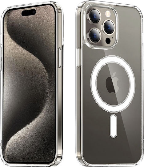 Techsuit Защитна Задна корица Силикон Прозрачен (iPhone 15 Pro)