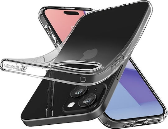 Spigen Liquid Crystal Задна корица Силикон Clear (iPhone 15 Plus)
