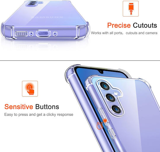 Techsuit Shockproof Clear Back Cover Σιλικόνης Διάφανο (Samsung Galaxy A15)