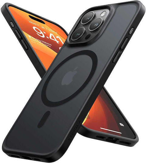 Torras Guardian-mag Back Cover Tempered Glass Magnetic Black (iPhone 15 Pro)