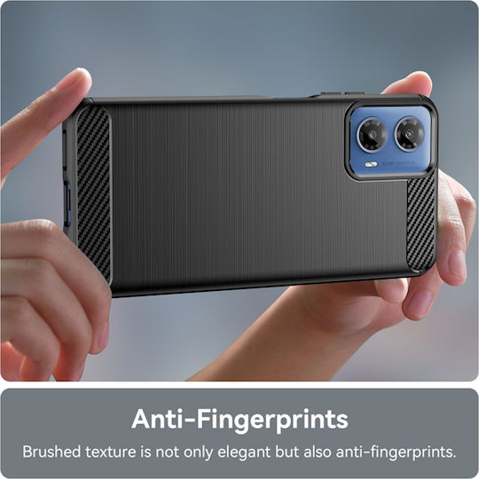 Techsuit Carbon Back Cover Silicone Black (Motorola Moto G24)