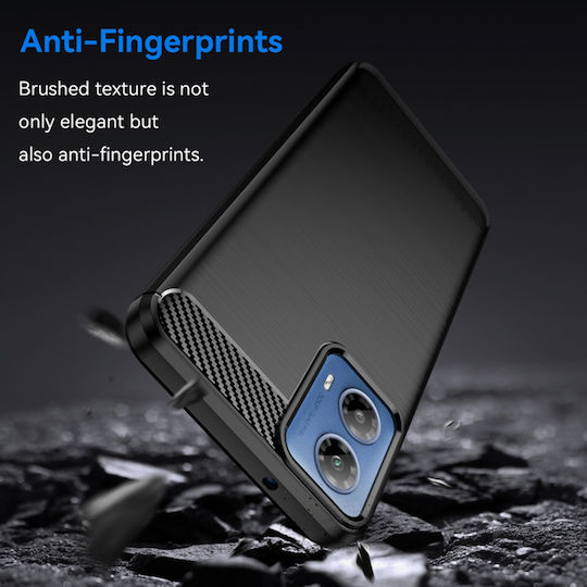 Techsuit Carbon Back Cover Silicone Black (Motorola Moto G24)