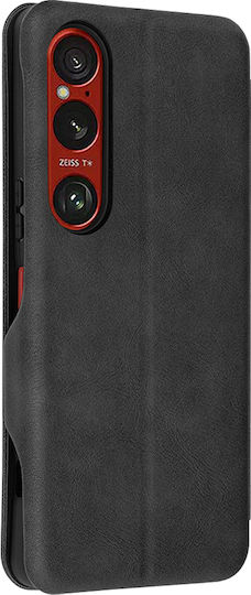 Techsuit Safe Brieftasche Silikon Schwarz (Xperia 1 VI - Xperia 1 VI)