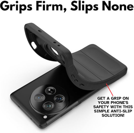 Techsuit Shield Back Cover Σιλικόνης Μαύρο (OnePlus 12)