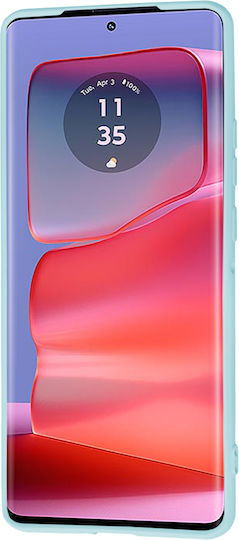 Techsuit Umschlag Rückseite Silikon Blau (Motorola Edge 50 Pro)