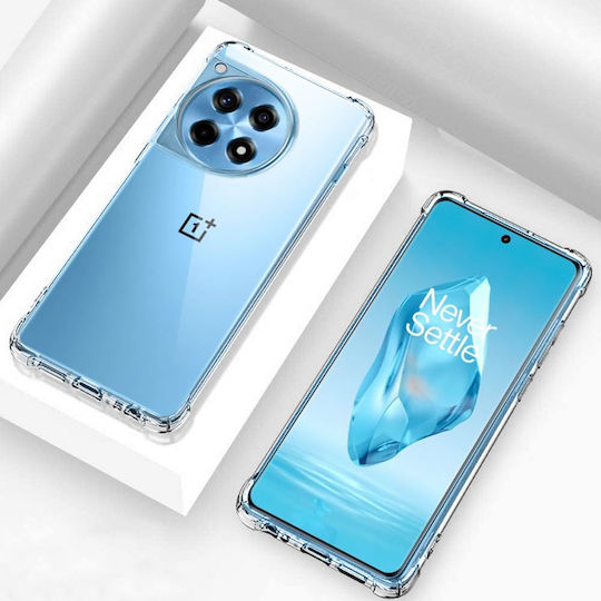 Techsuit Shockproof Clear Back Cover Silicon Transparent (OnePlus 12R)