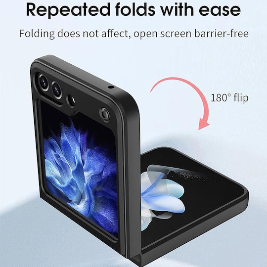 Techsuit Back Cover Σιλικόνης Μαύρο (Samsung Galaxy Z Flip6)
