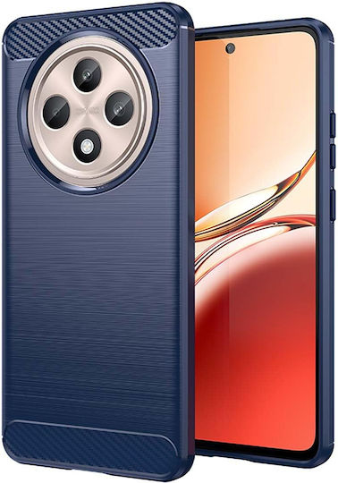 Techsuit Carbon Back Cover Σιλικόνης Μπλε (Oppo Reno12 F, Oppo Reno12 FS)