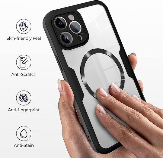 Techsuit ColorVerse 360 Vollschutz Silikon Schwarz Handyhüllen für Galaxy S21 FE 5G