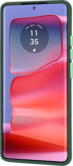 Techsuit Halofrost Umschlag Rückseite Silikon Grün (Motorola Edge 50 Pro)