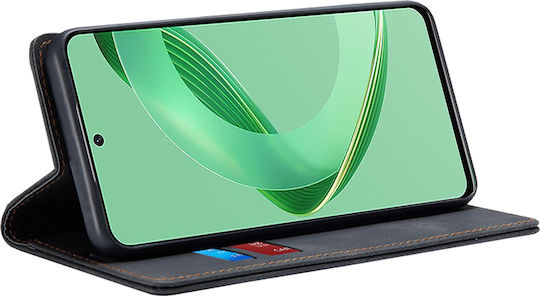 Techsuit Back Cover Σιλικόνης / Δερματίνης Μαύρο (Huawei Nova 11 SE)