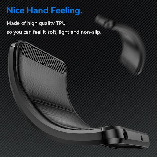 Techsuit Carbon Back Cover Silicone Blue (Moto G35)