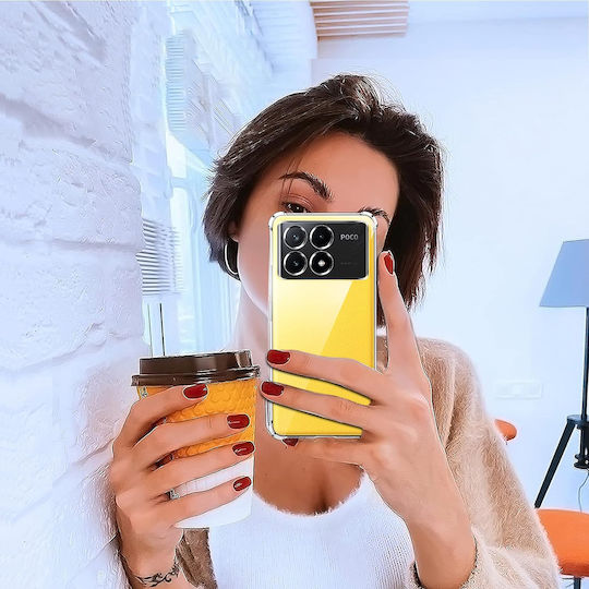 Techsuit Shockproof Clear Umschlag Rückseite Silikon Transparent (Poco X6 Pro)